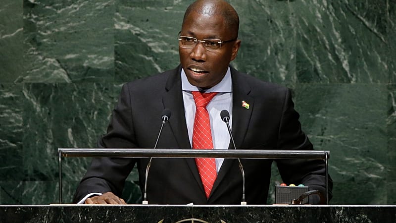 29 septembre 2014, Domingos Simoes Pereira, alors Premier ministre de Guinée-Bissau, au siège de l'ONU.