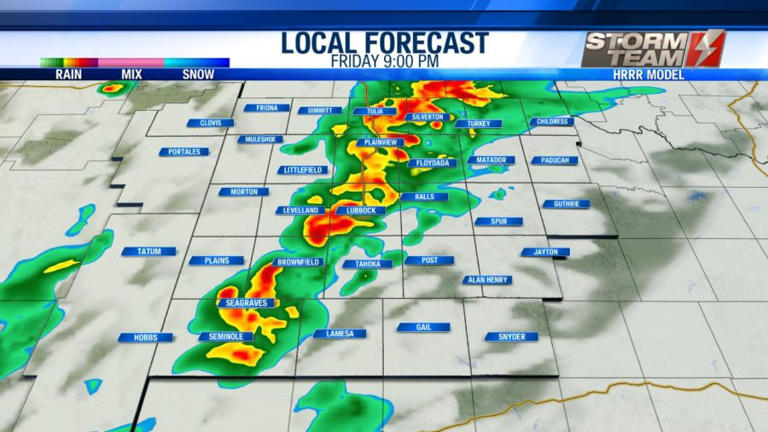 Severe weather highlights across the South Plains on Feb. 13, 2026