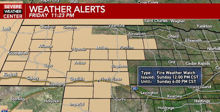 Mild weekend ahead with Sunday fire weather watch