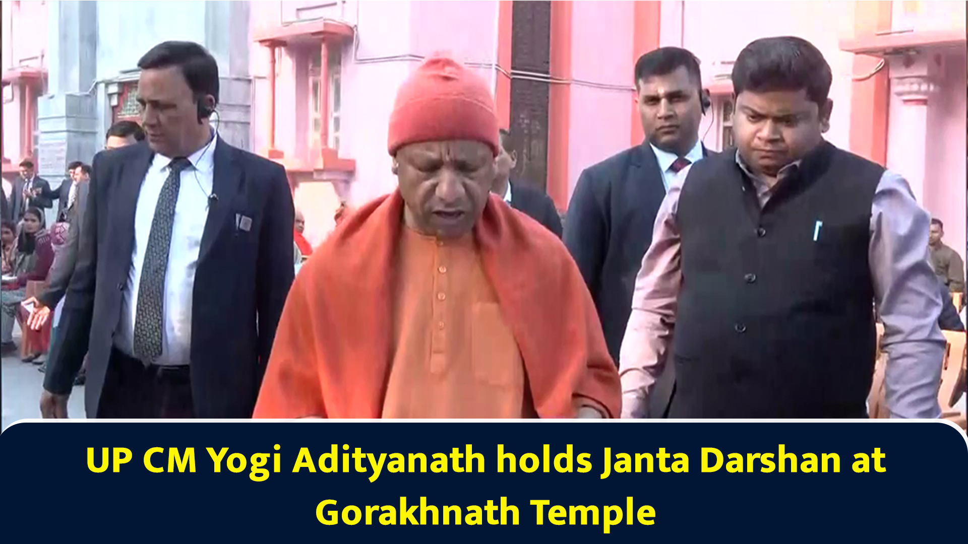 UP CM Yogi Adityanath holds Janta Darshan at Gorakhnath Temple