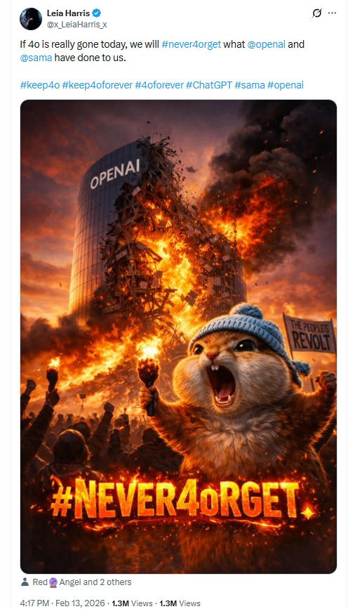 Grief and OpenAI in flames memes go viral as company shuts down GPT-4o ...