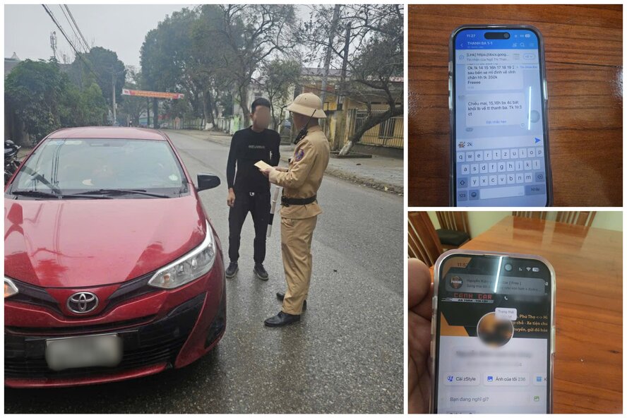 Công an Phú Thọ hóa trang, xử lý xe ghép dịp Tết Nguyên đán