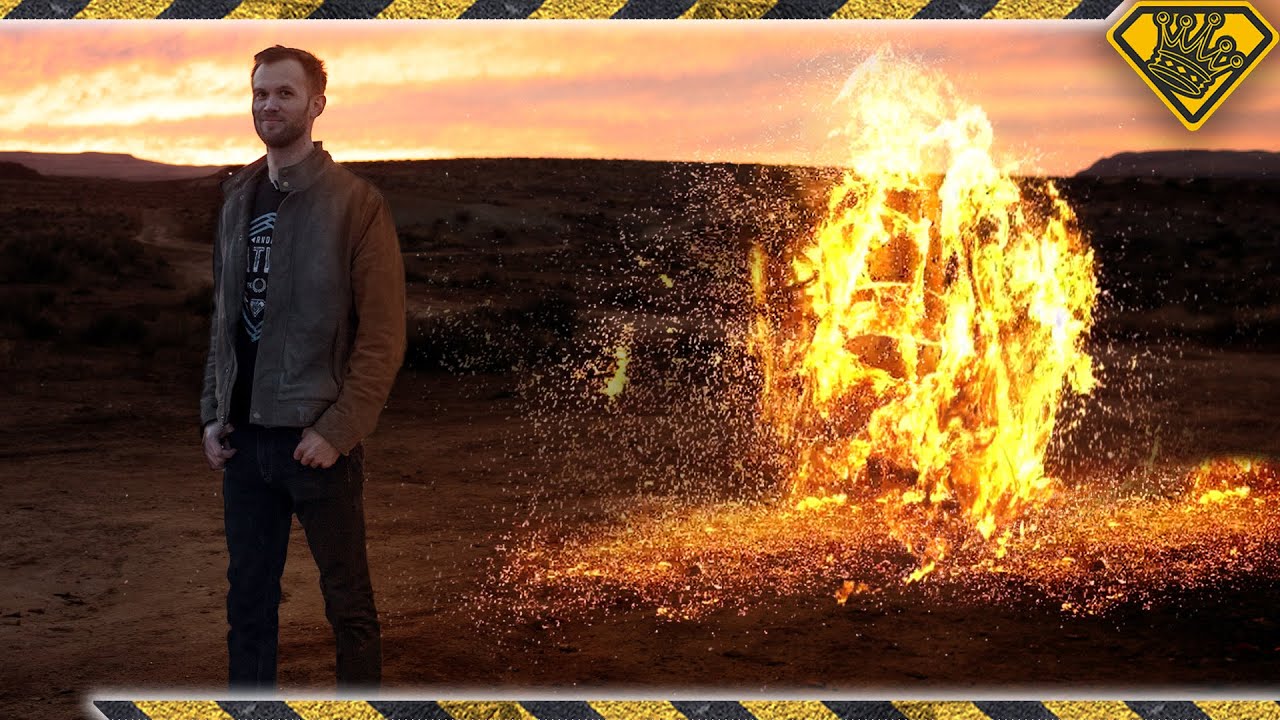 How to build an epic bonfire using only steel wool