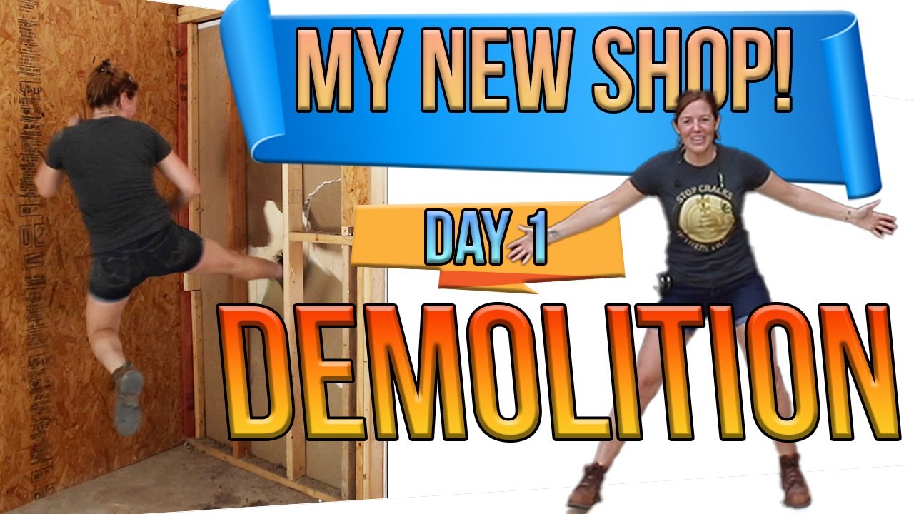 Watch my total workshop transformation from layout to demolition