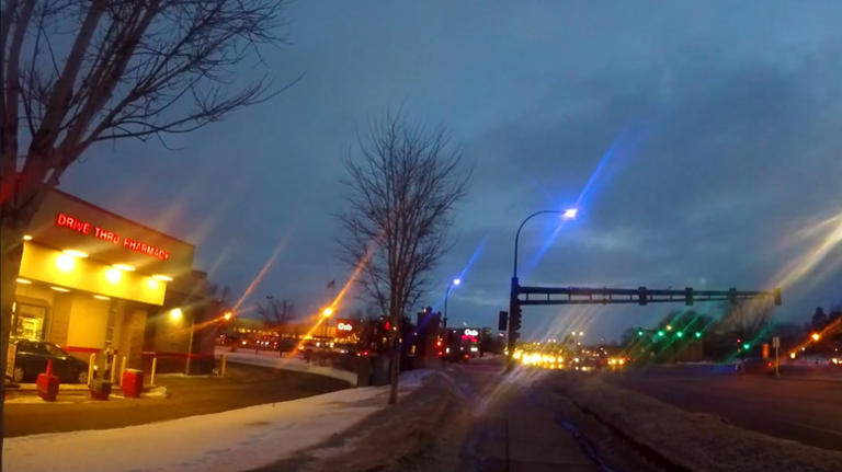 What it means if you see purple street lights