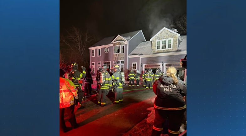 Crews battle two fires overnight in North Attleboro