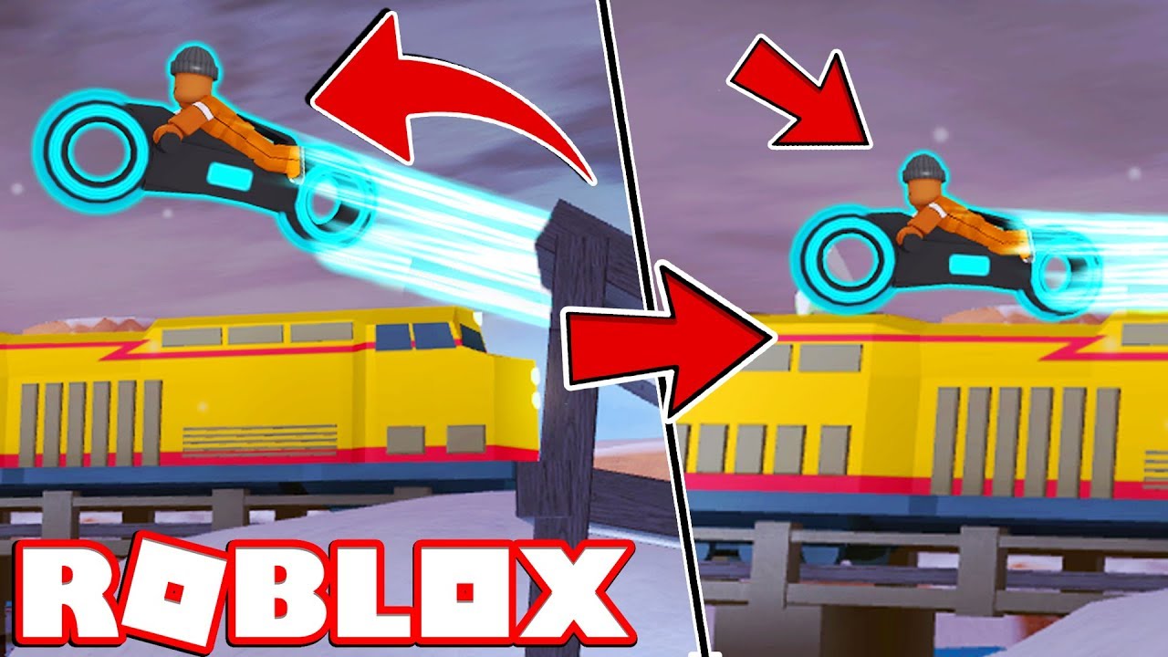 Volt bike vs train | Roblox Jailbreak update