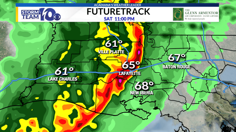 Mostly dry Saturday, severe storm chances tonight