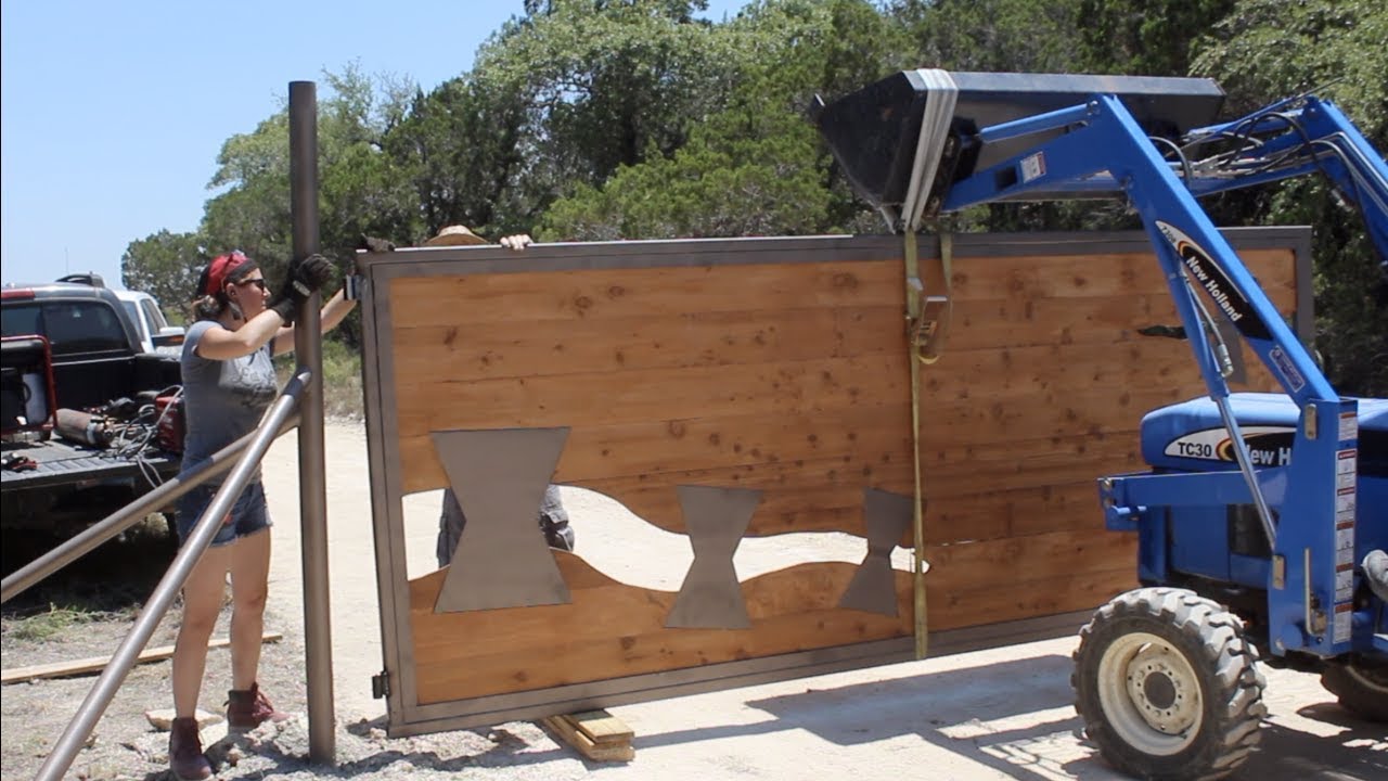 Installing large property gates (full process)