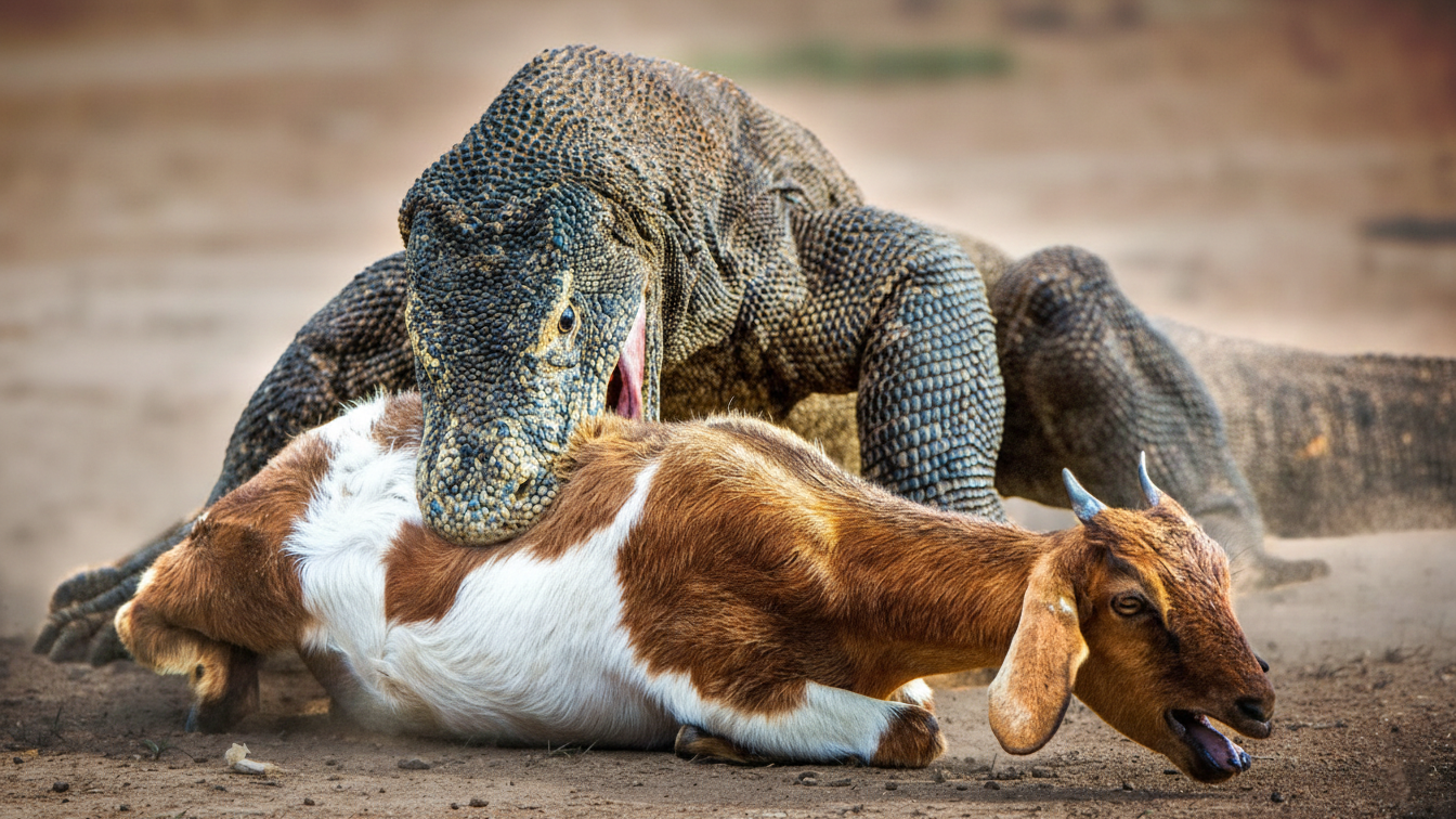 This island predator hunts like a dinosaur
