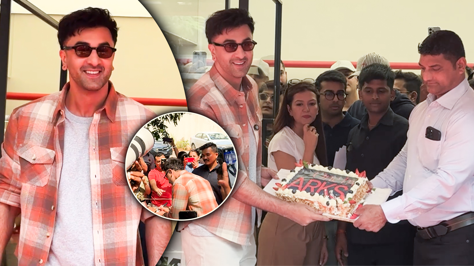 Cake cutting with fans: Ranbir Kapoor celebrates the 1st anniversary of ...