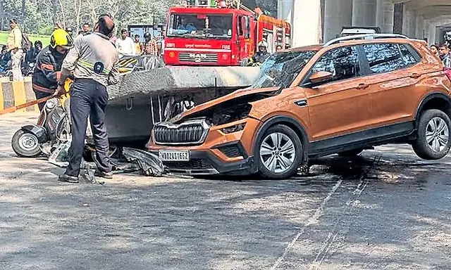 Mumbai: One dead, three injured as parapet wall slab of metro rail line ...