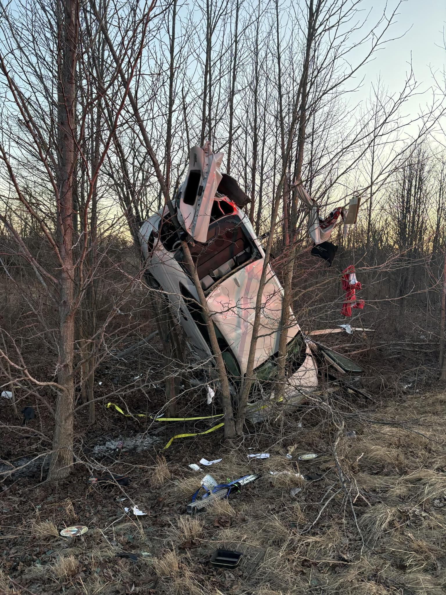 Driver flown to hospital after crash in Spencer Co.