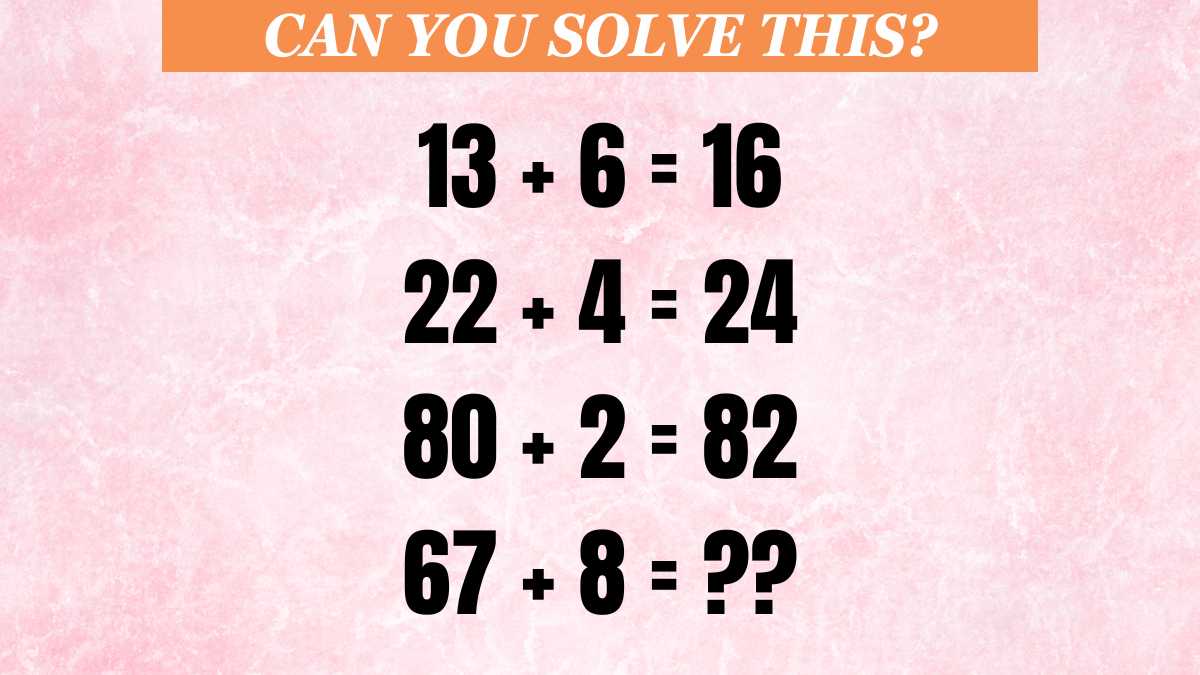 Math puzzle: Can you solve this math problem in 17 seconds?