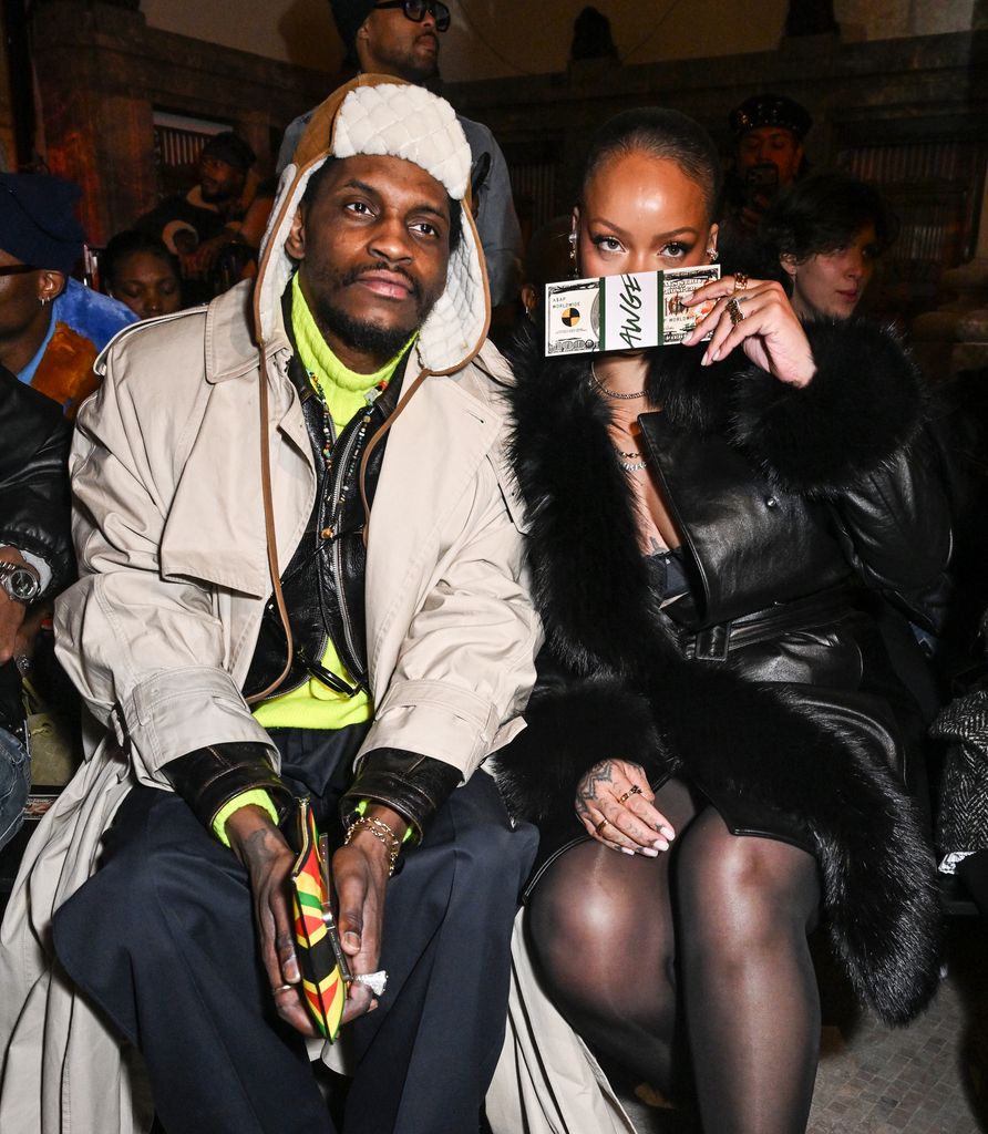 Rihanna surprises partner A$AP Rocky at his New York Fashion Week show