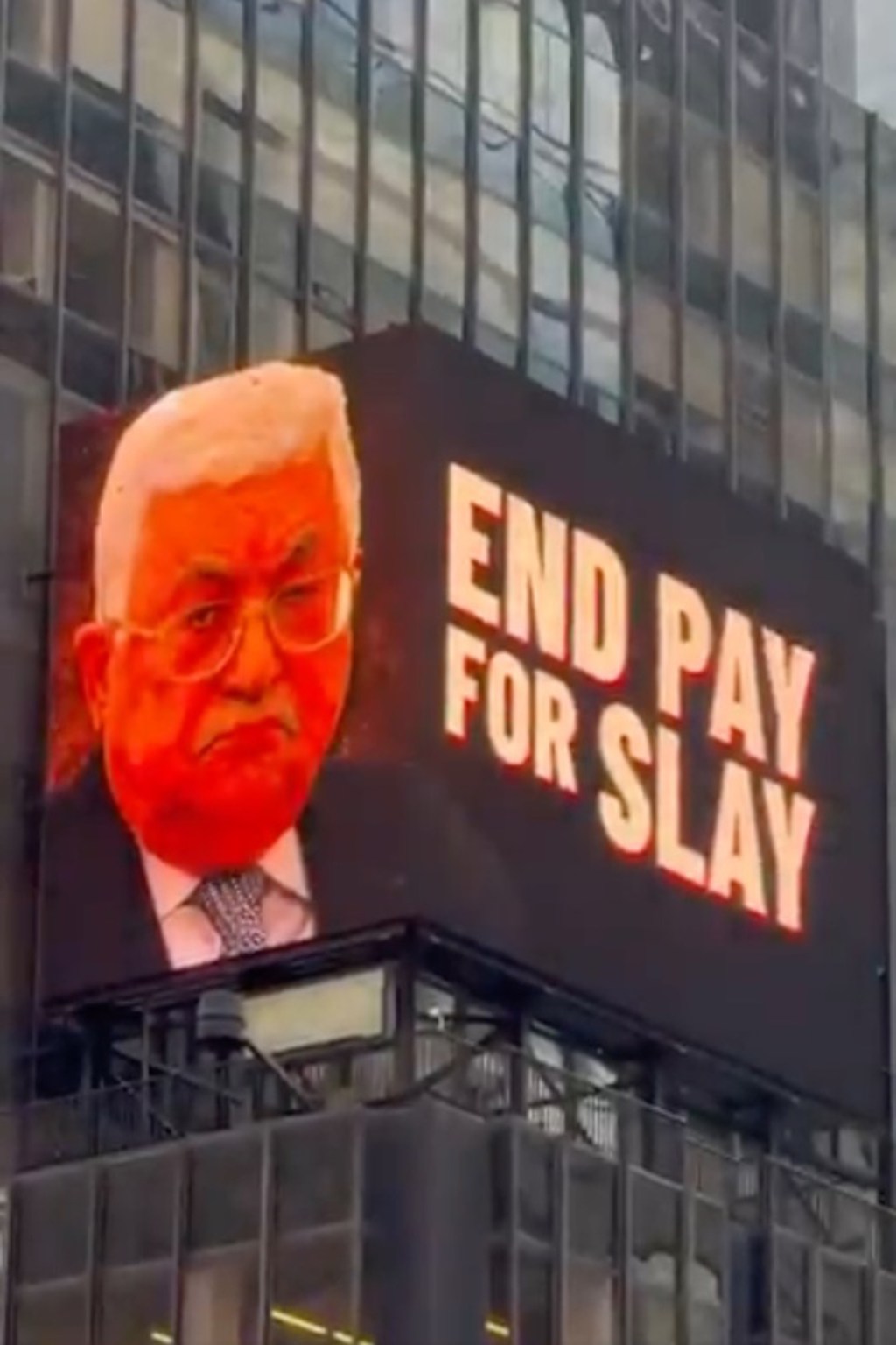Times Square billboard calls for end to Palestinian 'pay for slay ...