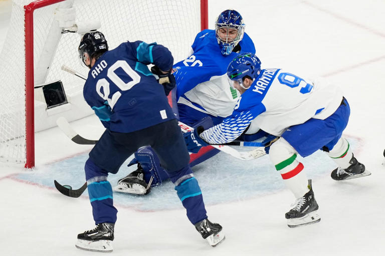 Jack Eichel and Brady Tkachuk power the US past Denmark 6-3 at the Olympics