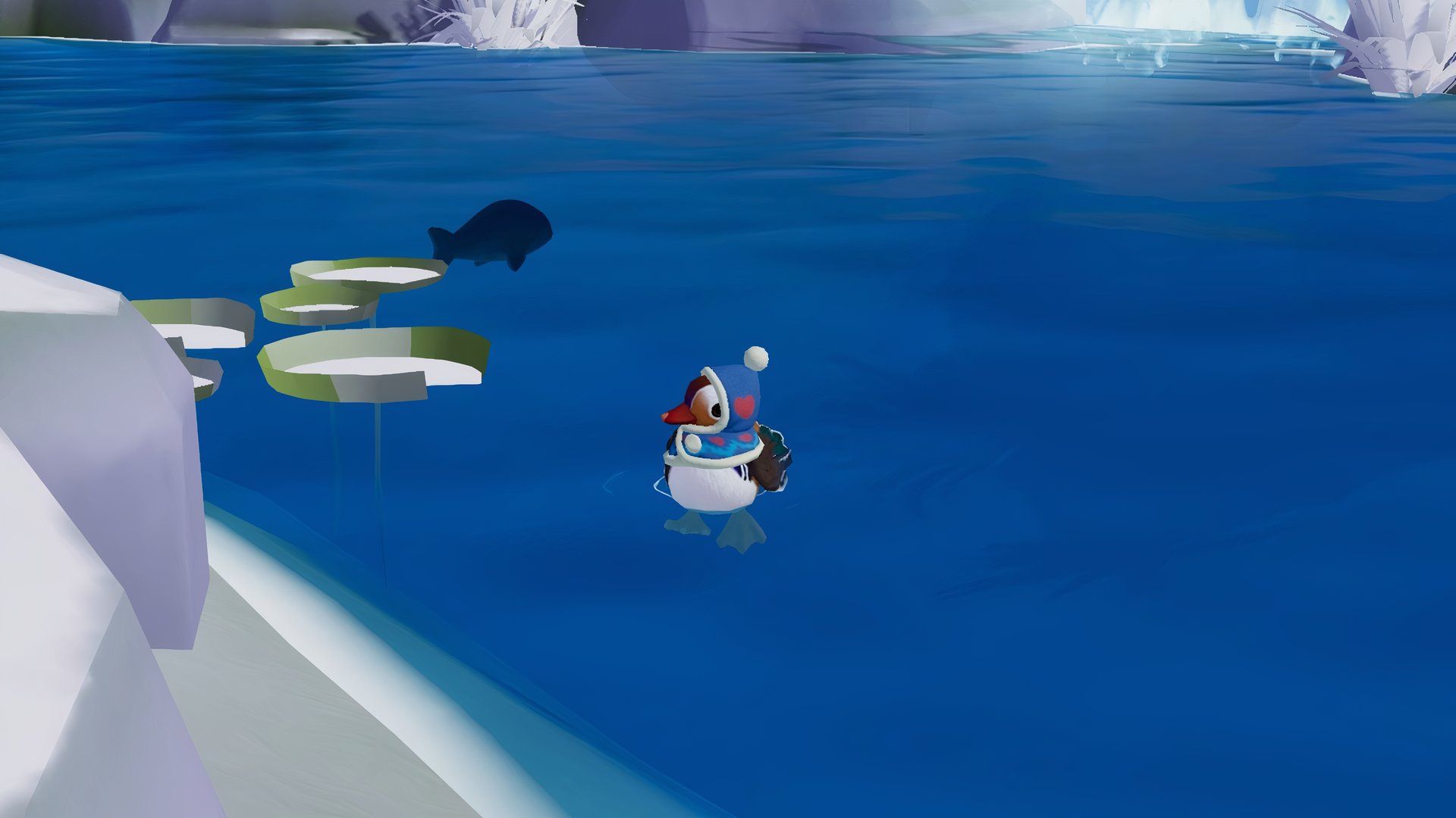 Winter mandarin duck location in Heartopia