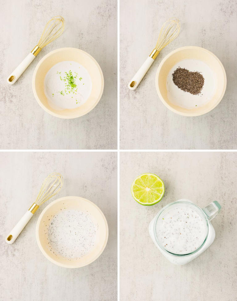 Key lime pie chia pudding