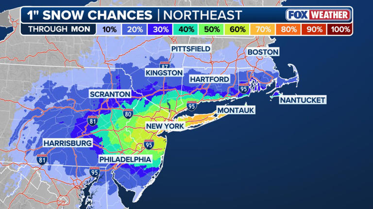 NYC braces for return of snow as up to 2 inches expected overnight Sunday