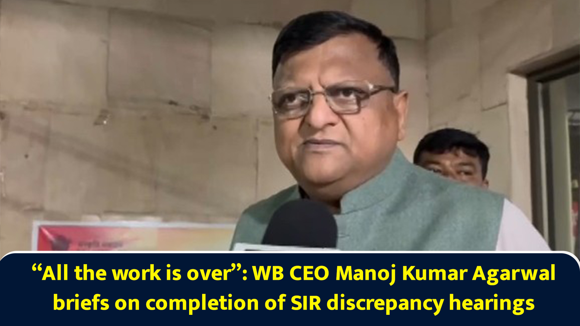All the work is over: WB CEO Manoj Kumar Agarwal briefs on completion ...