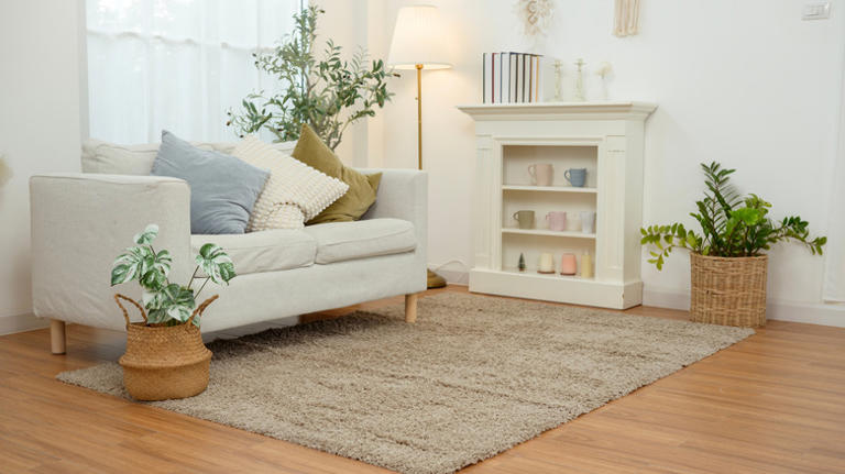 The popular rug trend that can make a small living room look even smaller