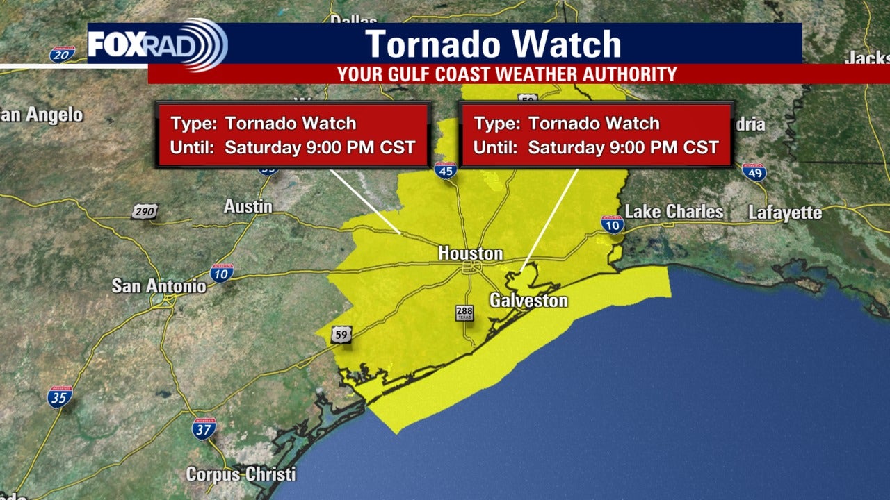 Houston weather: Tornado watch, severe storms incoming for Valentine's Day