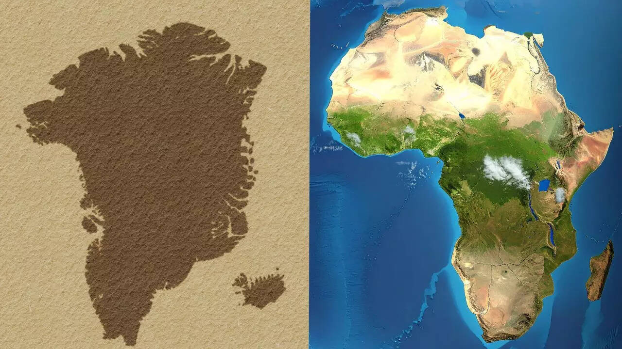 Why does Greenland appear bigger on maps than Africa, even though it is ...