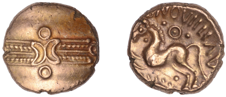 The Dubnovellaunos stater is one of the more special finds of the hoard