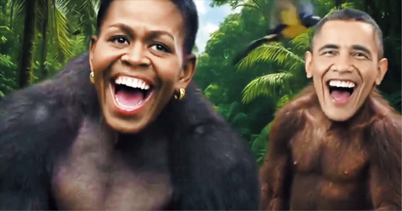 President Donald Trump faces backlash over racist monkey video