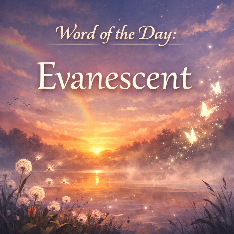 Word of the day: Evanescent