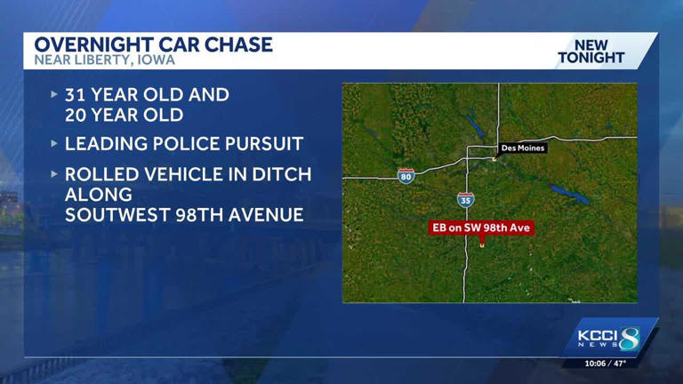 2 airlifted to Des Moines hospital after Warren County UTV chase and crash
