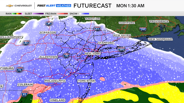Snow returns to NYC area Sunday. Maps show how much to expect and when.