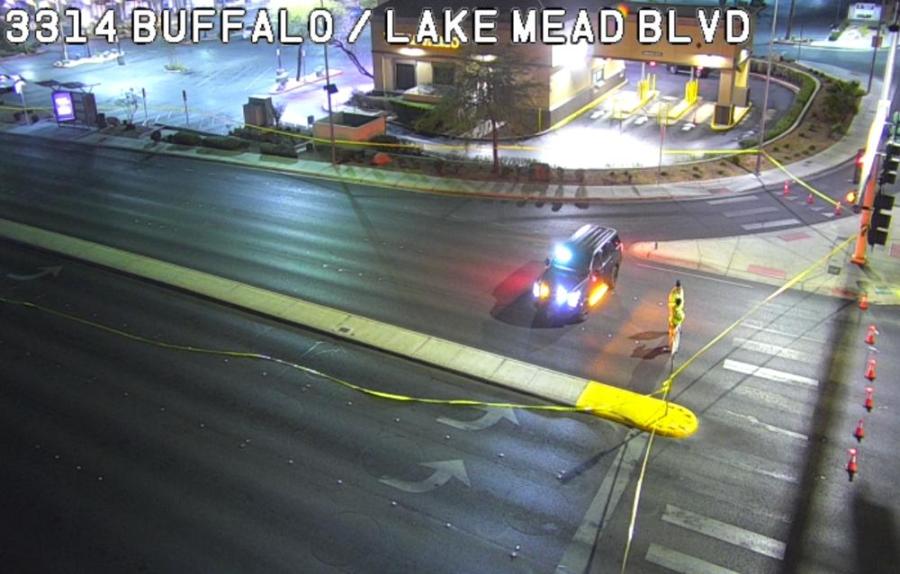 Man found stabbed to death in northwest Las Vegas parking lot