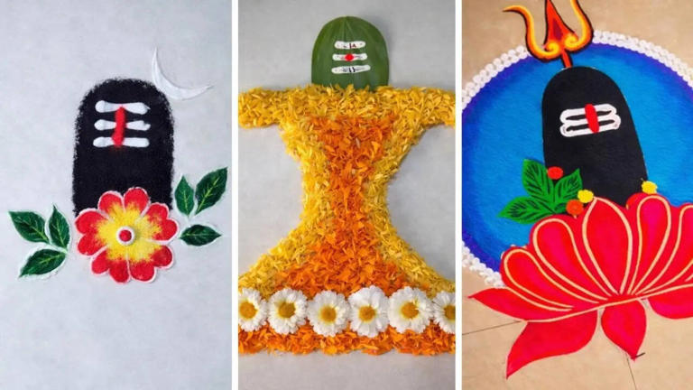 Mahashivratri rangoli: Simple to artistic ideas to welcome Lord Shiva home