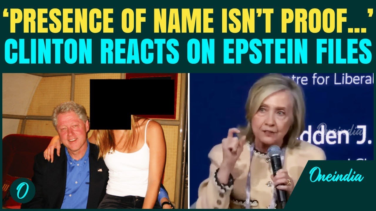 Epstein file breaking: Hillary Clinton breaks silence on Bill’s name in ...