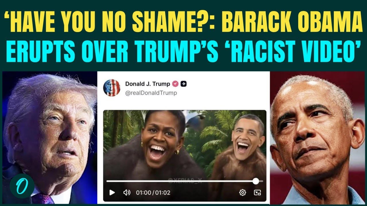 'Clown show': Barack Obama reacts to Trump's racist 'Obamas as apes ...