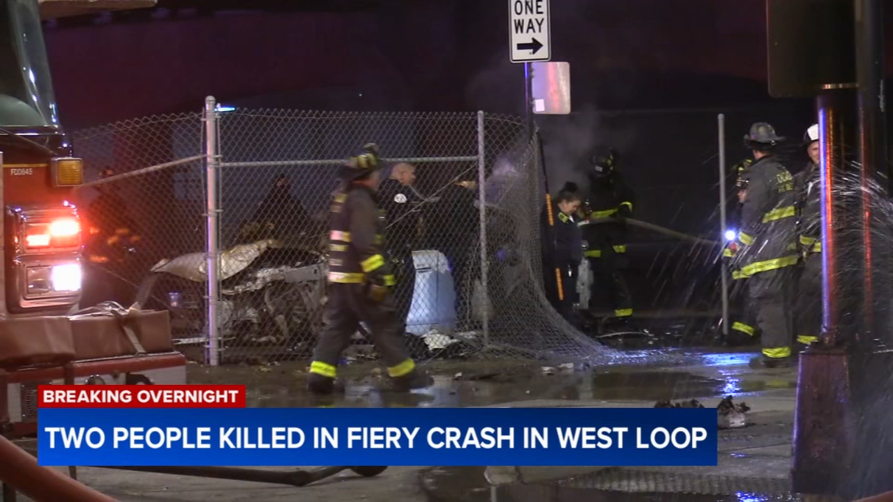 2 killed in fiery West Loop crash, Chicago police say