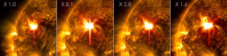 The sun has cracked open across 400,000 miles, triggering six major ...
