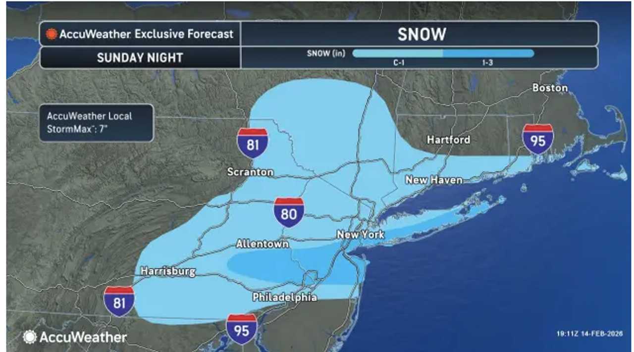 Snowfall map: Here are projections as new winter storm hits Northeast