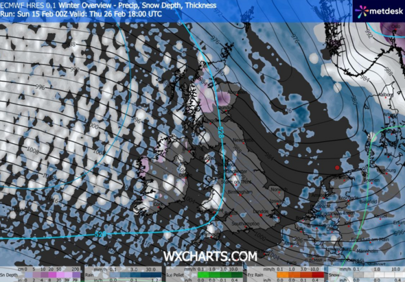 UK snow maps show giant 78-hour blizzard to bury 16 cities - full list