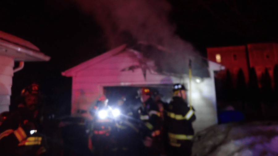Springfield crews put out garage fire on Brittany Road