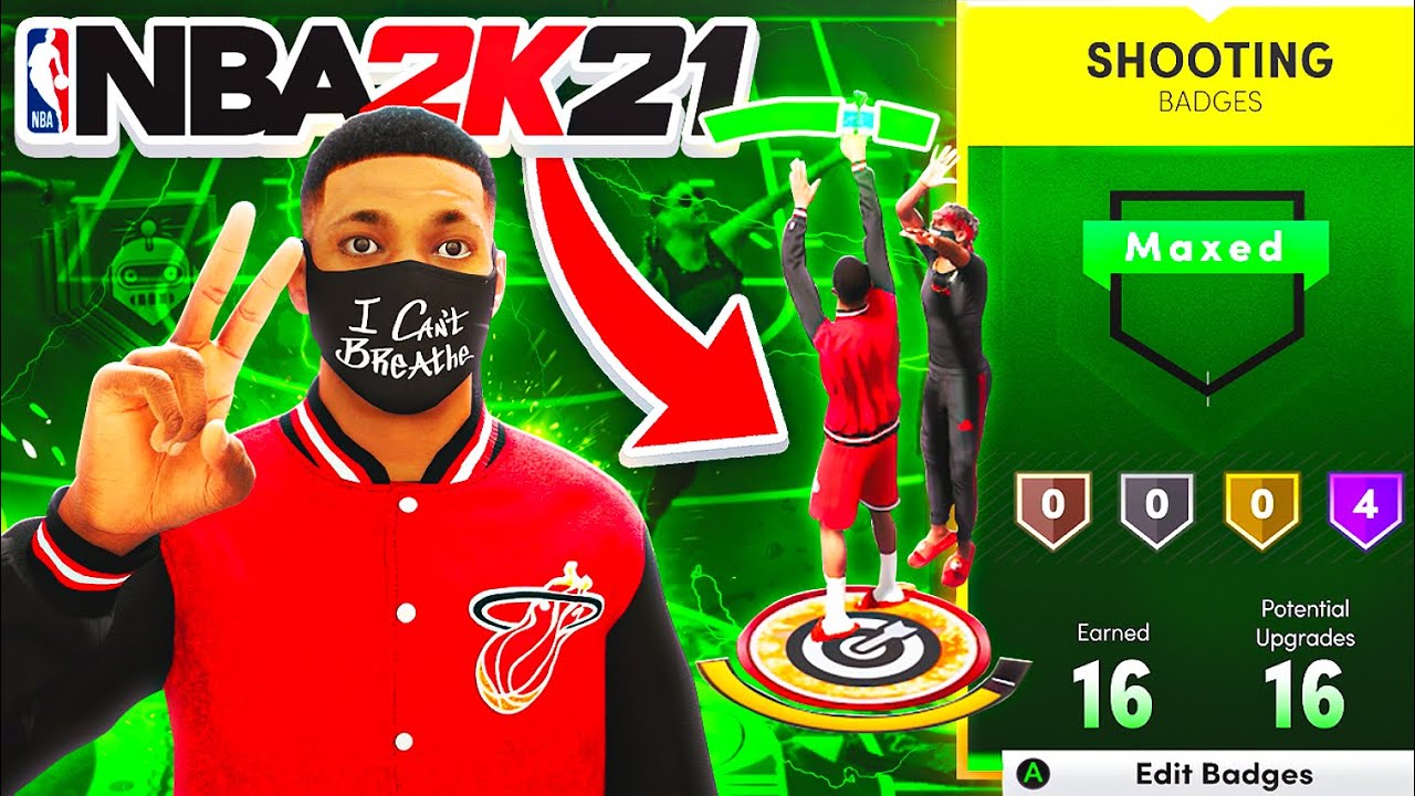 The power of maxed shooting badges on next gen NBA
