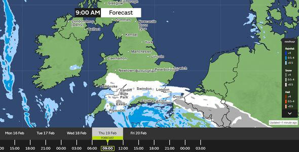 Met Office names UK areas to get snow before Thursday - full list
