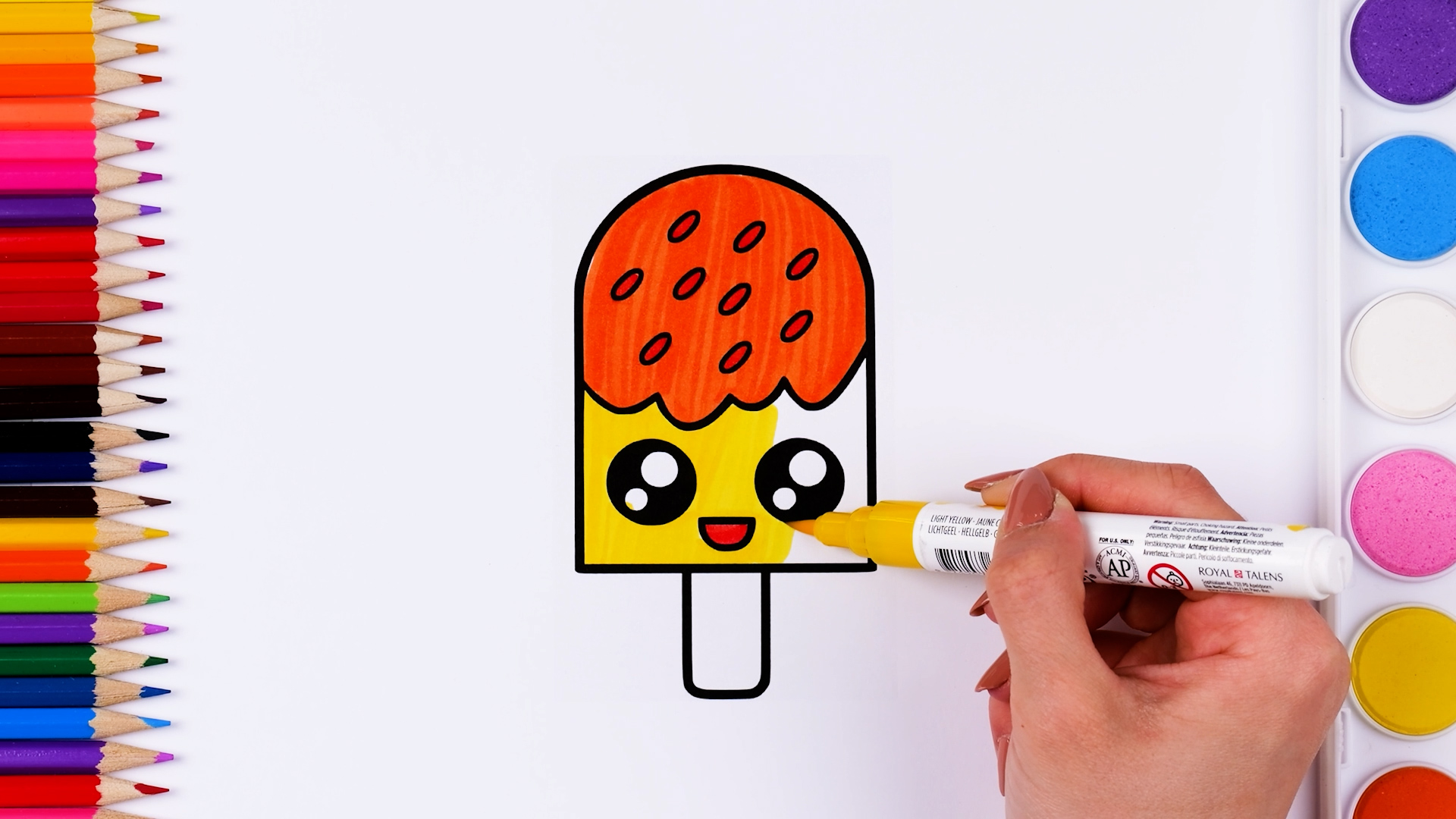 Explore colors with simple coloring pages