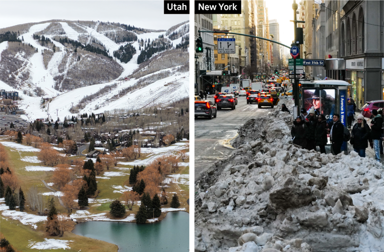 Why winter in the US is crazy this year, in five charts