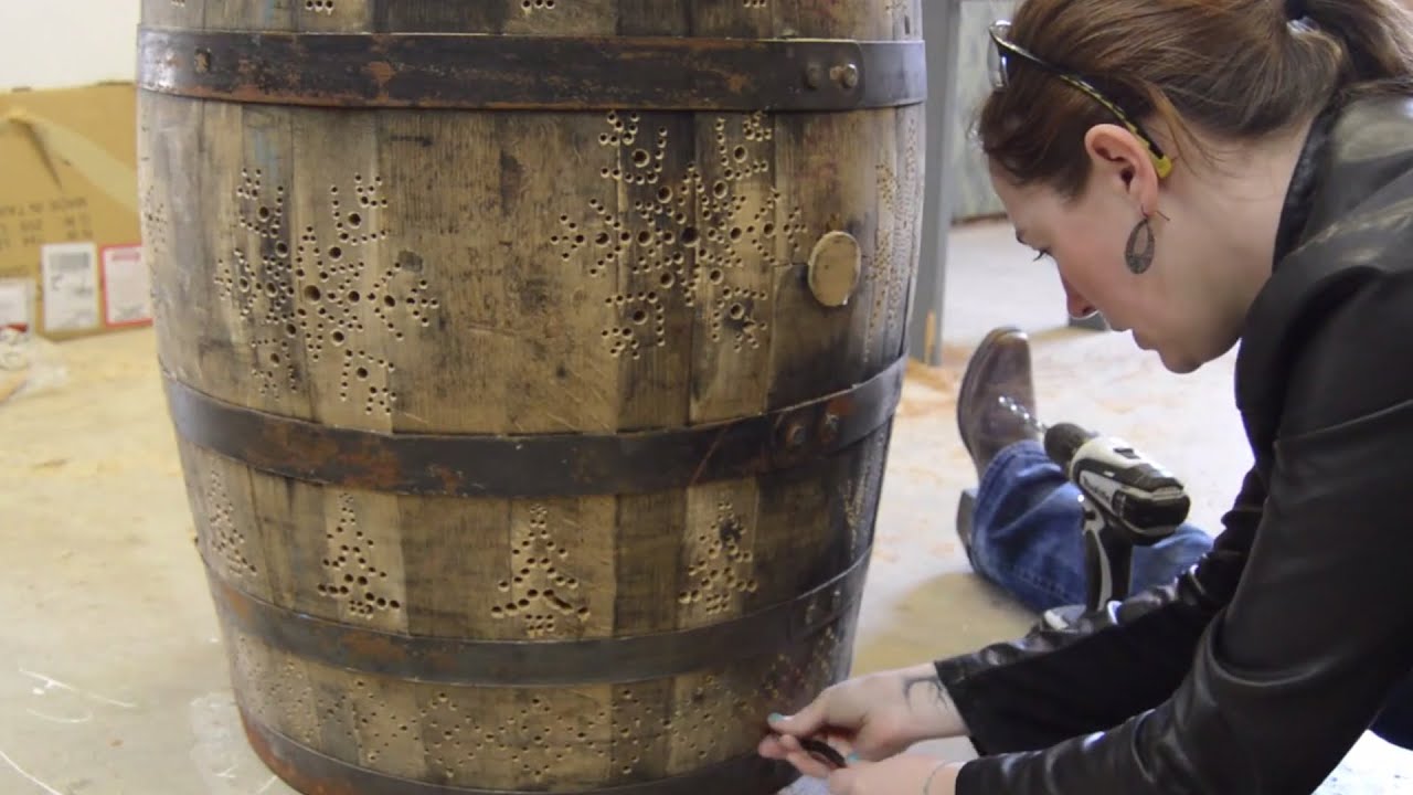 How to make a light-up whiskey barrel