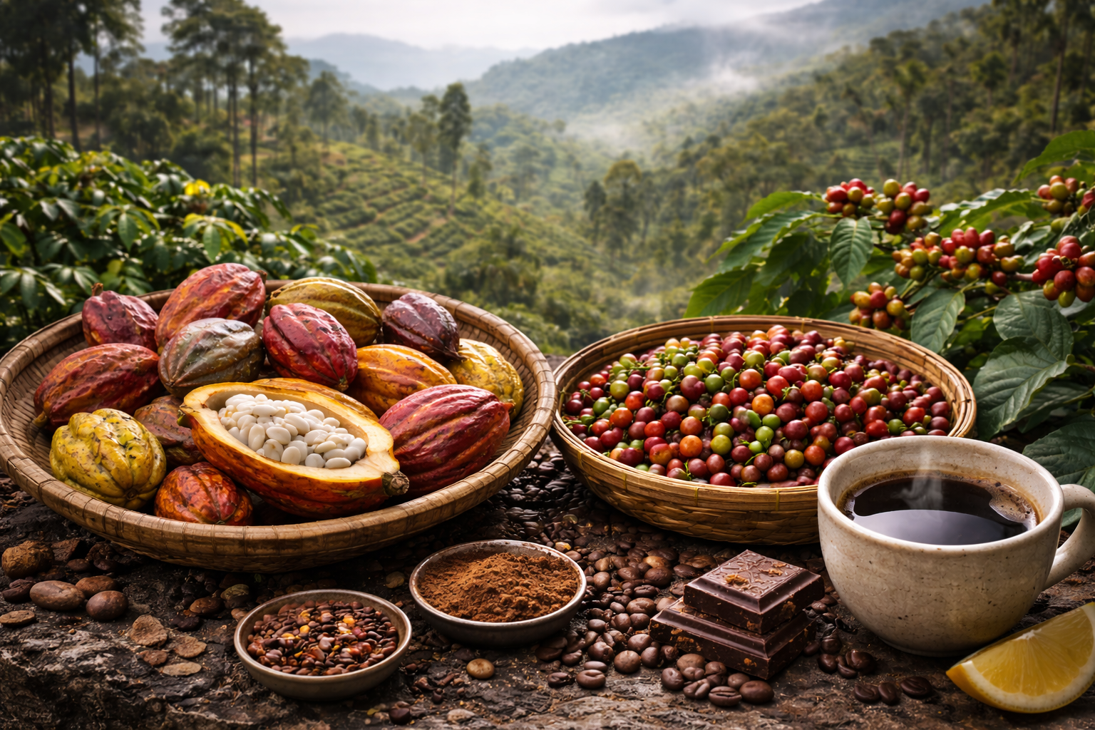 How cocoa and coffee found a home in India’s hills