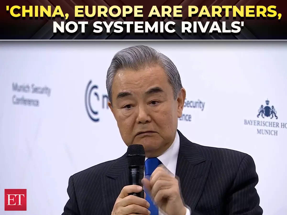 Chinese foreign minister Wang Yi says China and Europe are partners ...