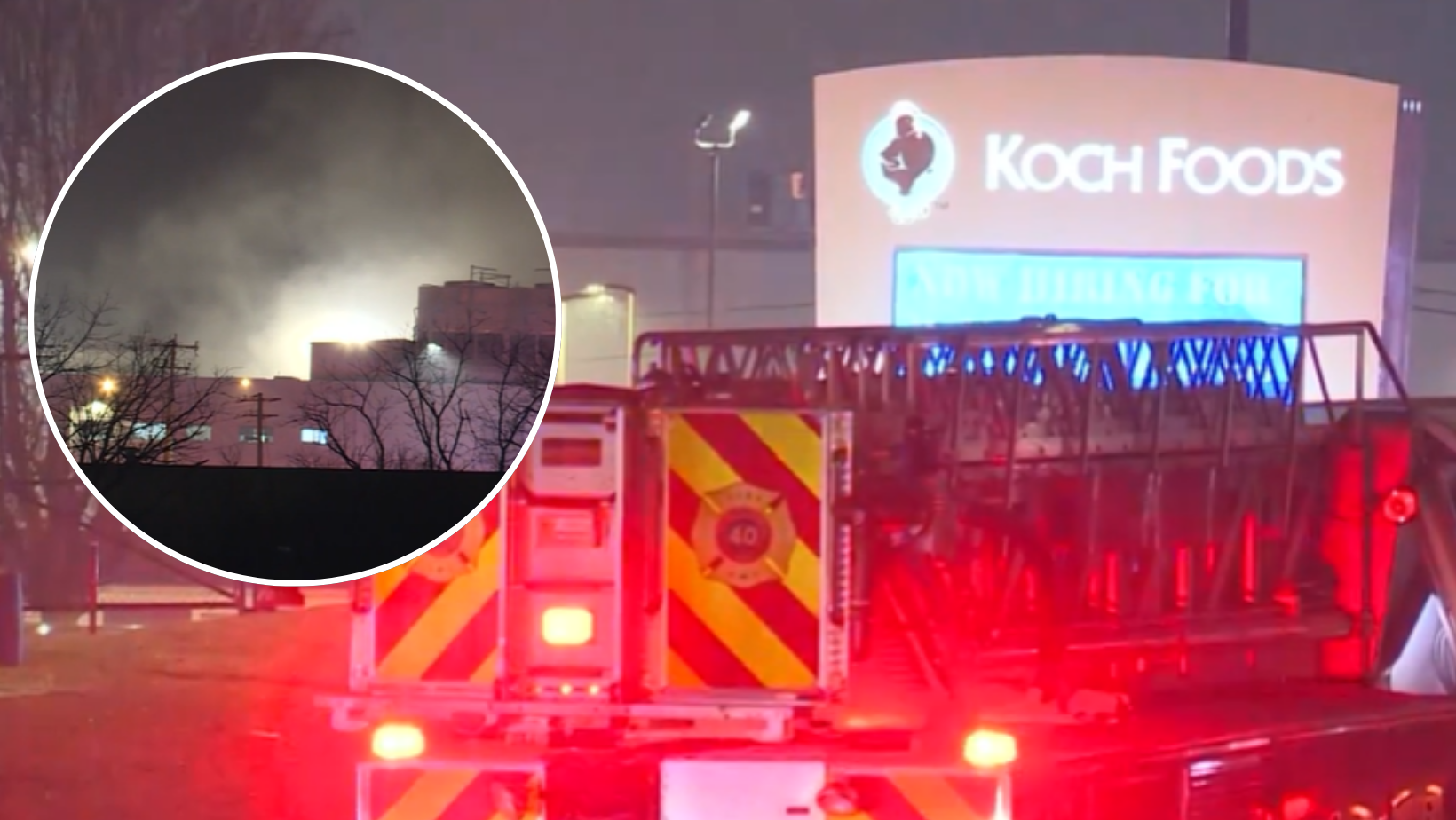 3 injured, 1 unaccounted for after large fire breaks out at Koch Foods ...